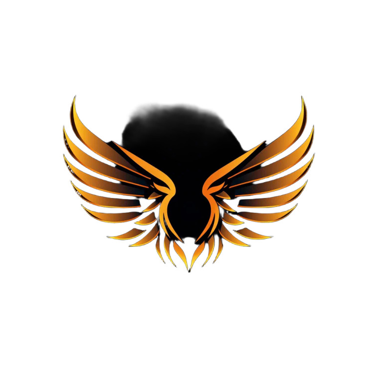 Stylized Wing Logo Vinyl Car Decal Sticker – Waterproof & UV-Resistant 8"