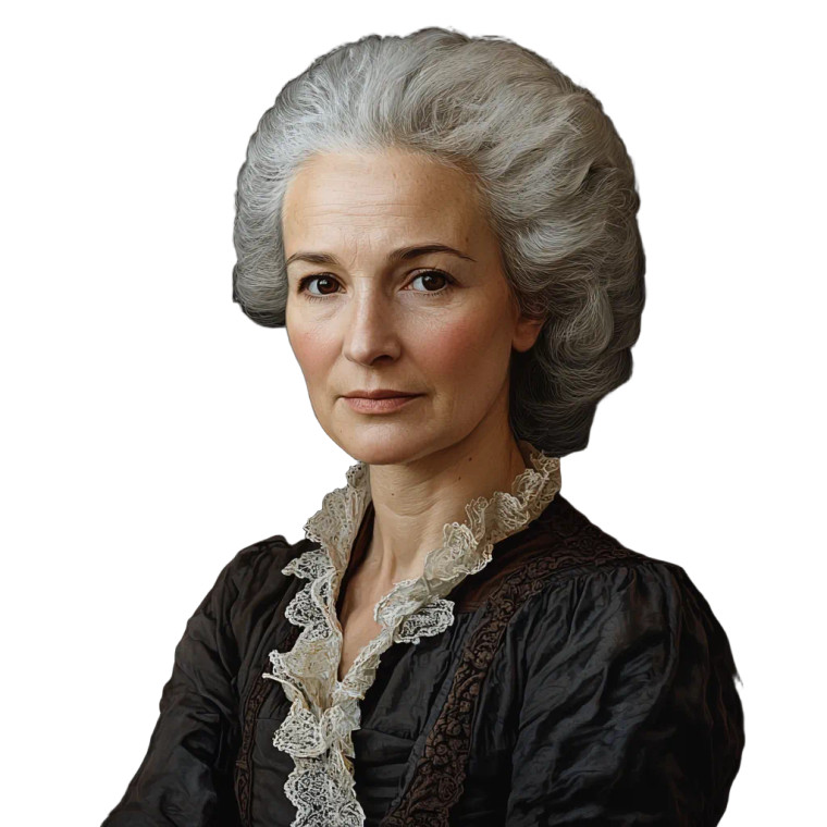 Olympe De Gouges Portrait Vinyl Car Decal Sticker – Waterproof & UV-Resistant 8"