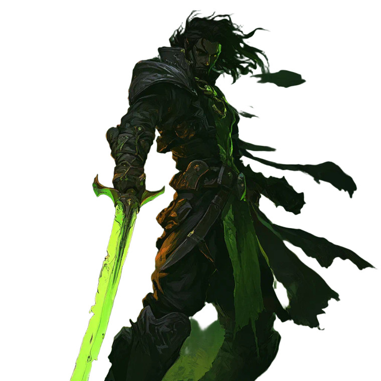 Fantasy Dagger Concept Vinyl Car Decal Sticker – Waterproof & UV-Resistant 8"