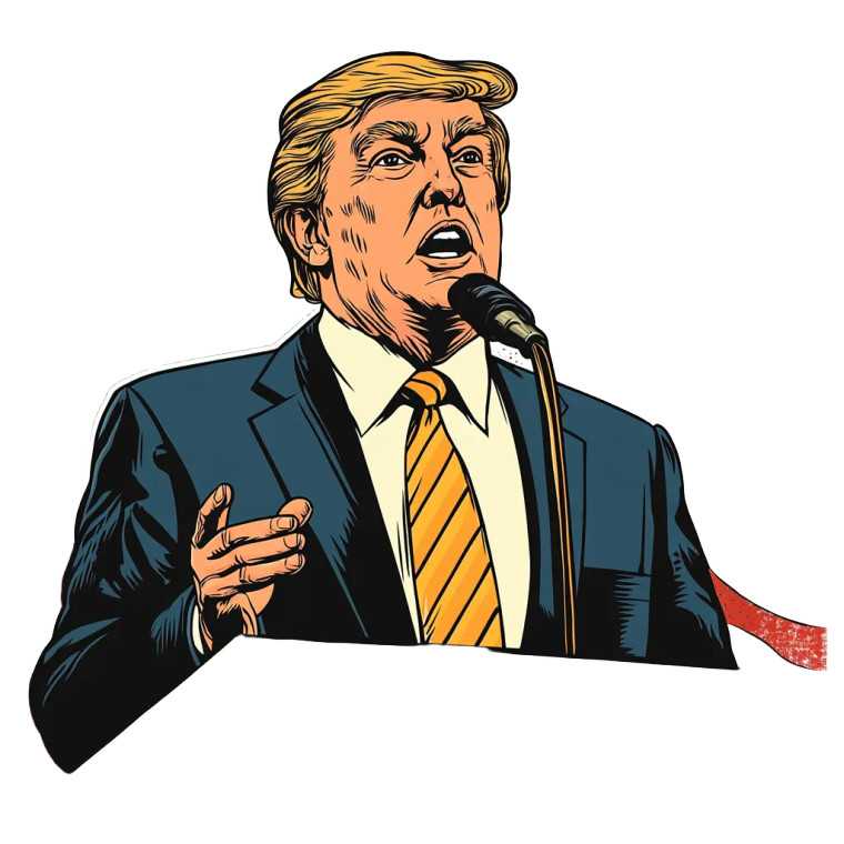 Golden Haired Speaker Vinyl Car Decal Sticker – Waterproof & UV-Resistant 8"