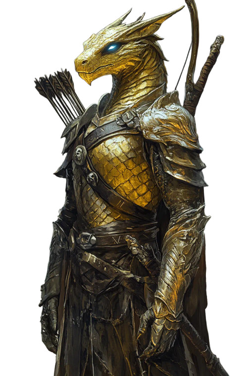 Golden Drakeid Archer Vinyl Car Decal Sticker – Waterproof & UV-Resistant 8"