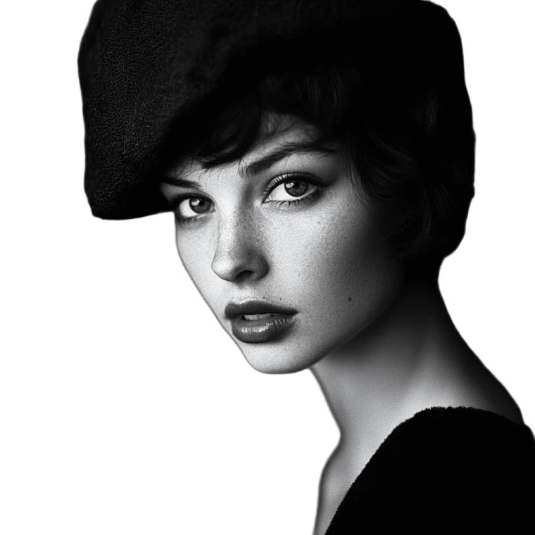 Woman Portrait V12 Vinyl Car Decal Sticker – Waterproof & UV-Resistant 8"