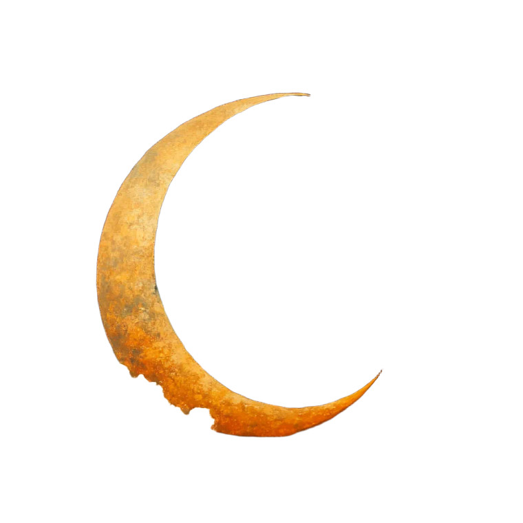 Crescent Sky Vinyl Car Decal Sticker – Waterproof & UV-Resistant 8"
