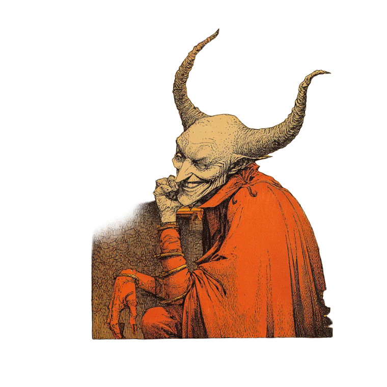 Devil'S Joke Vinyl Car Decal Sticker – Waterproof & UV-Resistant 8"