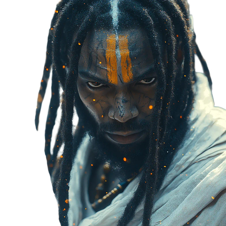 Futuristic Alien God Vinyl Car Decal Sticker – Waterproof & UV-Resistant 8"