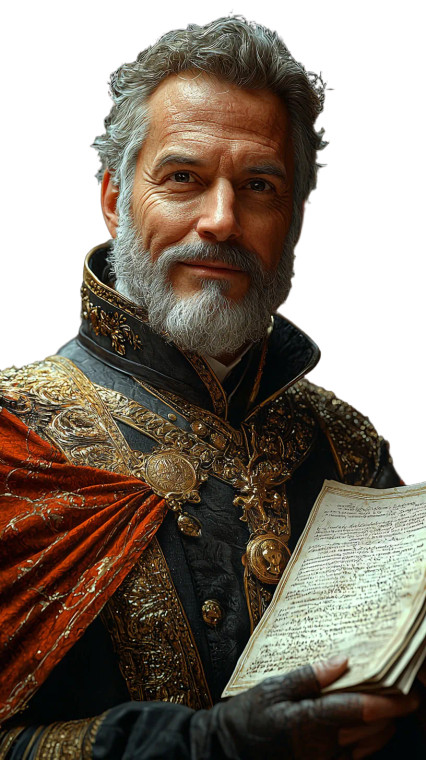 Elegant Medieval Gentleman Vinyl Car Decal Sticker – Waterproof & UV-Resistant 8"