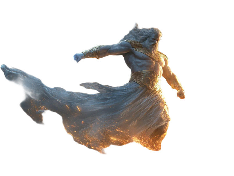Ethereal Zeus Vs Chronos Vinyl Car Decal Sticker – Waterproof & UV-Resistant 8"