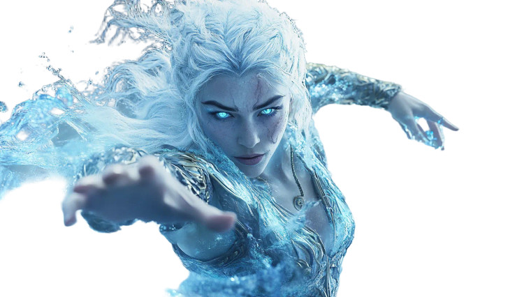 Water Genasi Spirit Vinyl Car Decal Sticker – Waterproof & UV-Resistant 8"