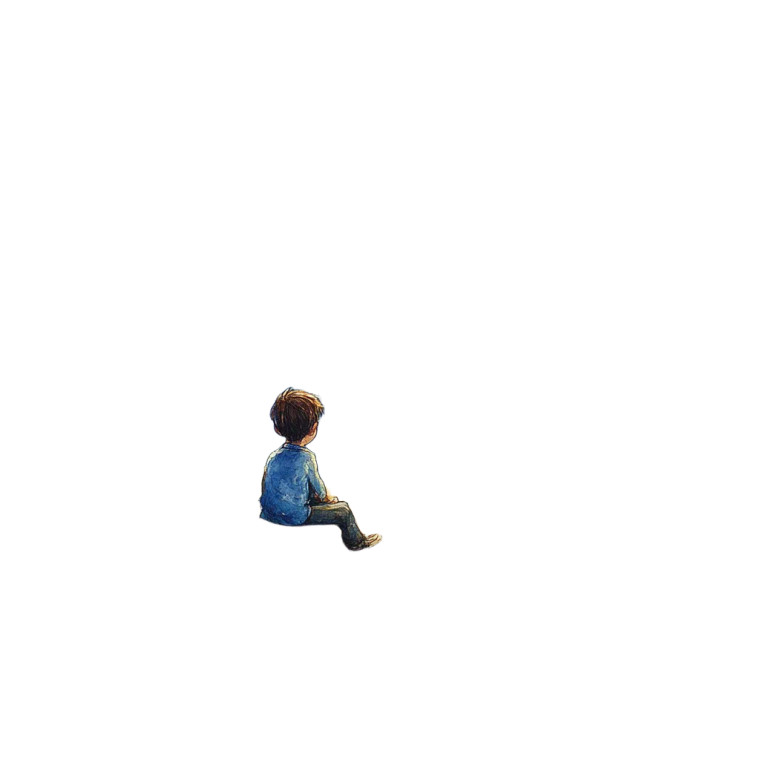 Boy On Book Ride Vinyl Car Decal Sticker – Waterproof & UV-Resistant 8"