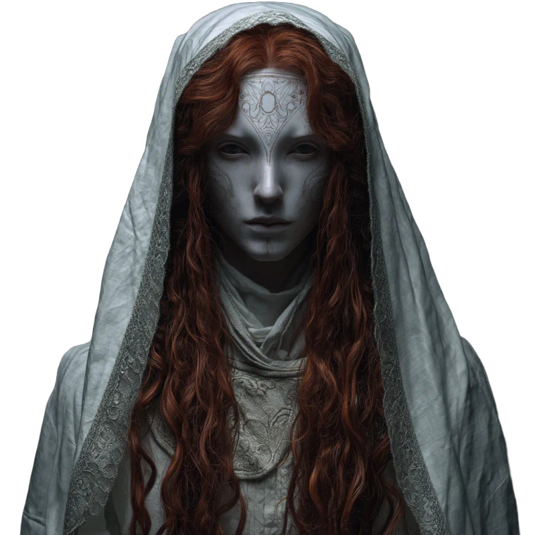 Porcelain Priestess Doll Vinyl Car Decal Sticker – Waterproof & UV-Resistant 8"