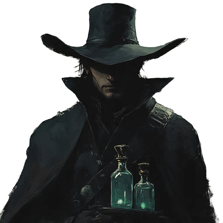 Shadowy Enigmatic Elf Vinyl Car Decal Sticker – Waterproof & UV-Resistant 8"