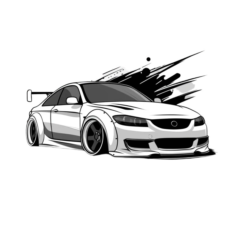 Car Lover Tee Vinyl Car Decal Sticker – Waterproof & UV-Resistant 8"