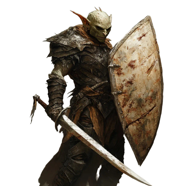 Fantasy Warrior Hobgoblin Vinyl Car Decal Sticker – Waterproof & UV-Resistant 8"