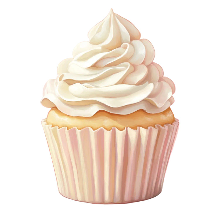 Whimsical Cupcake V2 Vinyl Car Decal Sticker – Waterproof & UV-Resistant 8"