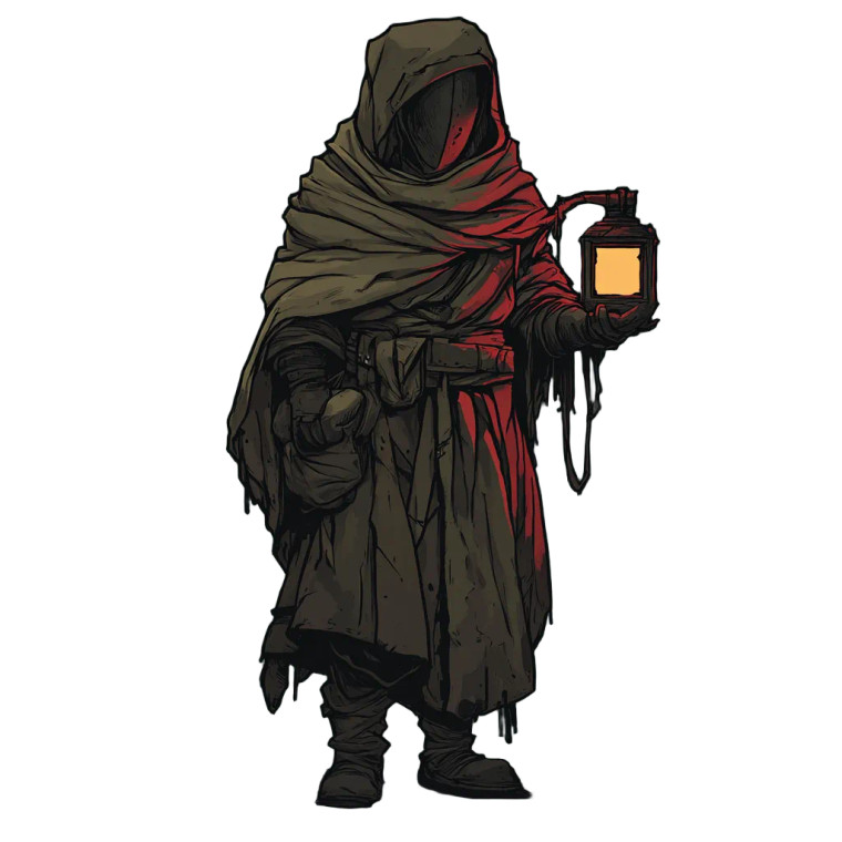 Robed Acolyte Vinyl Car Decal Sticker – Waterproof & UV-Resistant 8"