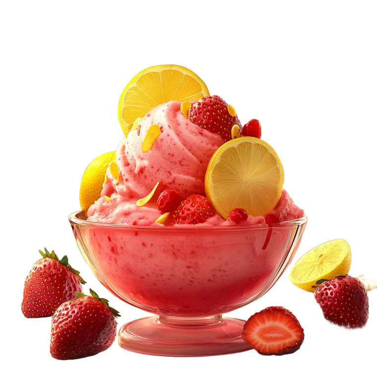 Strawberry Lemonade Sorbet Vinyl Car Decal Sticker – Waterproof & UV-Resistant 8"