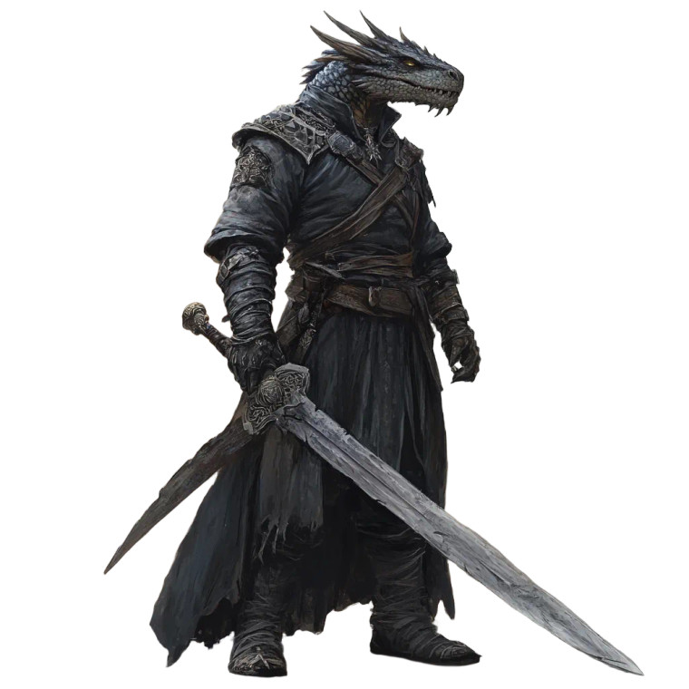 Dragonborn Warlock Spy Vinyl Car Decal Sticker – Waterproof & UV-Resistant 8"