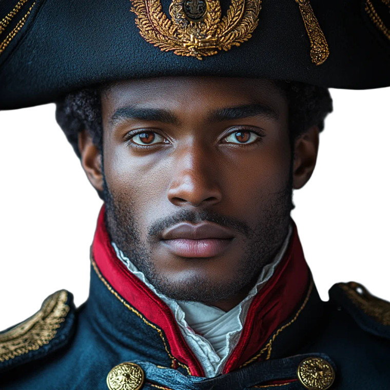 Napoleonic Black Man Vinyl Car Decal Sticker – Waterproof & UV-Resistant 8"