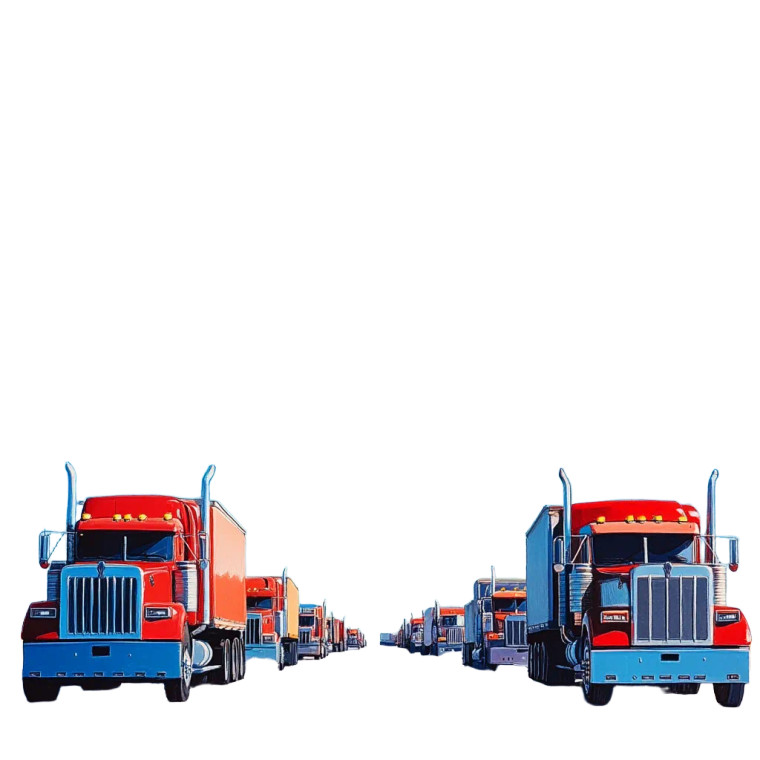 Big Rig Fleet Vinyl Car Decal Sticker – Waterproof & UV-Resistant 8"