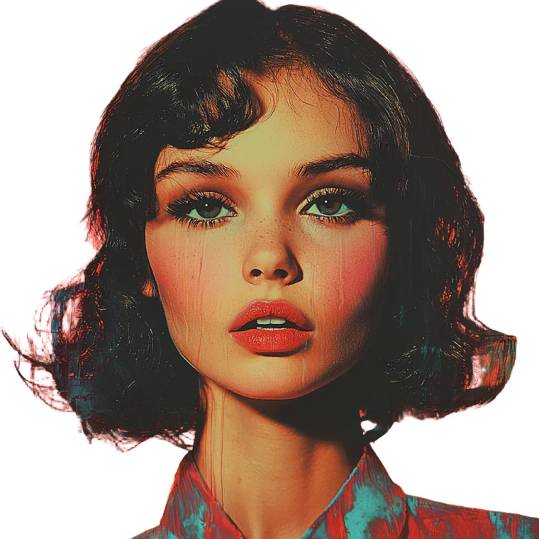 Warhol Portrait Vinyl Car Decal Sticker – Waterproof & UV-Resistant 8"