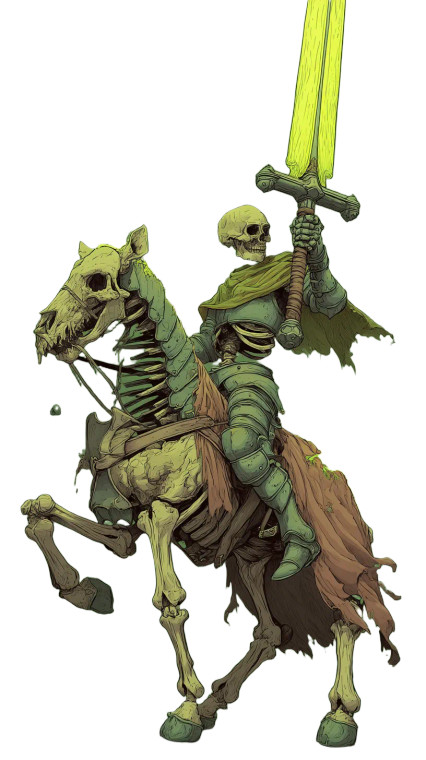 Undead Knight V14 Vinyl Car Decal Sticker – Waterproof & UV-Resistant 8"