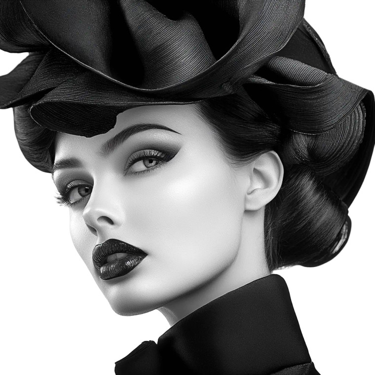 Stylish Woman Portrait V3 Vinyl Car Decal Sticker – Waterproof & UV-Resistant 8"