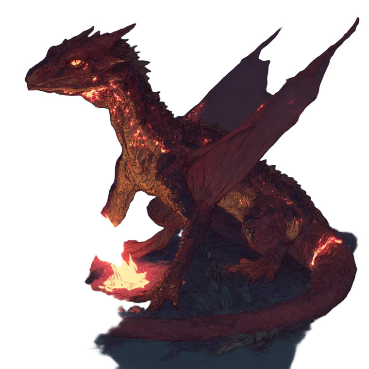 Baby Fire Dragon V2 Vinyl Car Decal Sticker – Waterproof & UV-Resistant 8"