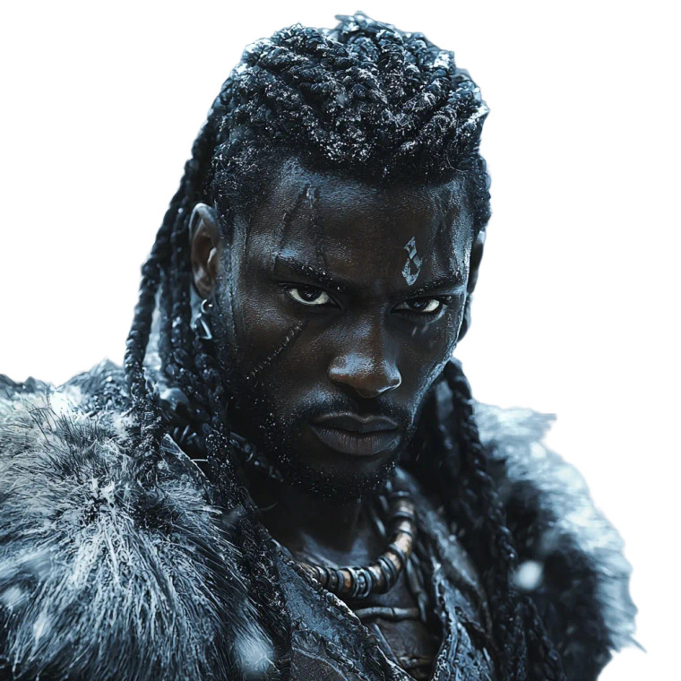 Ebony Dreaded Warrior Vinyl Car Decal Sticker – Waterproof & UV-Resistant 8"