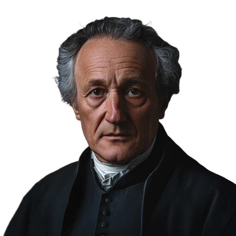 Goethe Portrait V2 Vinyl Car Decal Sticker – Waterproof & UV-Resistant 8"