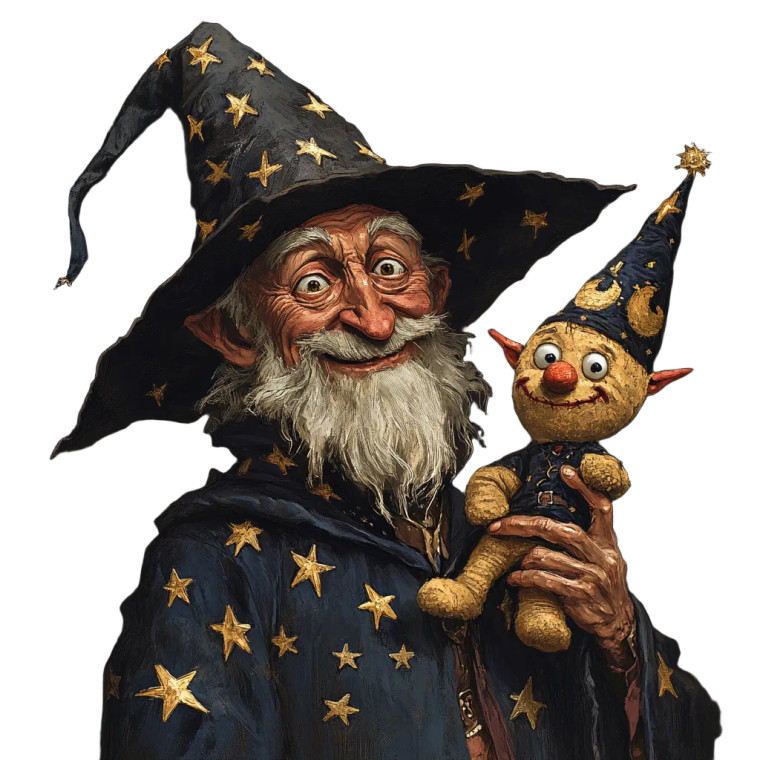 Deranged Wizard Vinyl Car Decal Sticker – Waterproof & UV-Resistant 8"