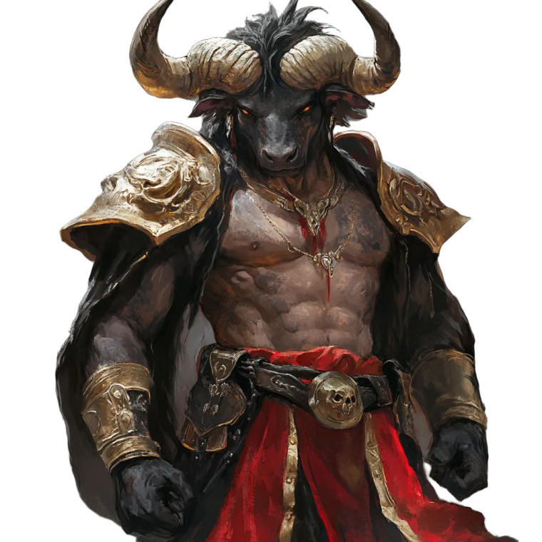 Fantasy Minotaur Vinyl Car Decal Sticker – Waterproof & UV-Resistant 8"