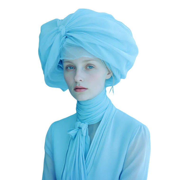 Pastel Blue Fashion Vinyl Car Decal Sticker – Waterproof & UV-Resistant 8"