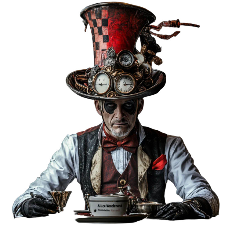 Steampunk Chef Hat Vinyl Car Decal Sticker – Waterproof & UV-Resistant 8"