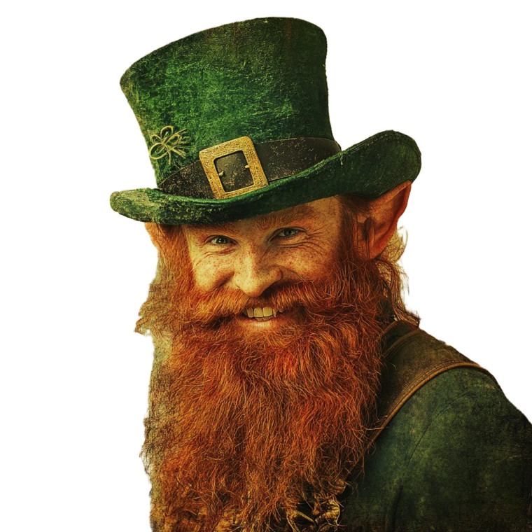 Happy Leprechaun Vinyl Car Decal Sticker – Waterproof & UV-Resistant 8"