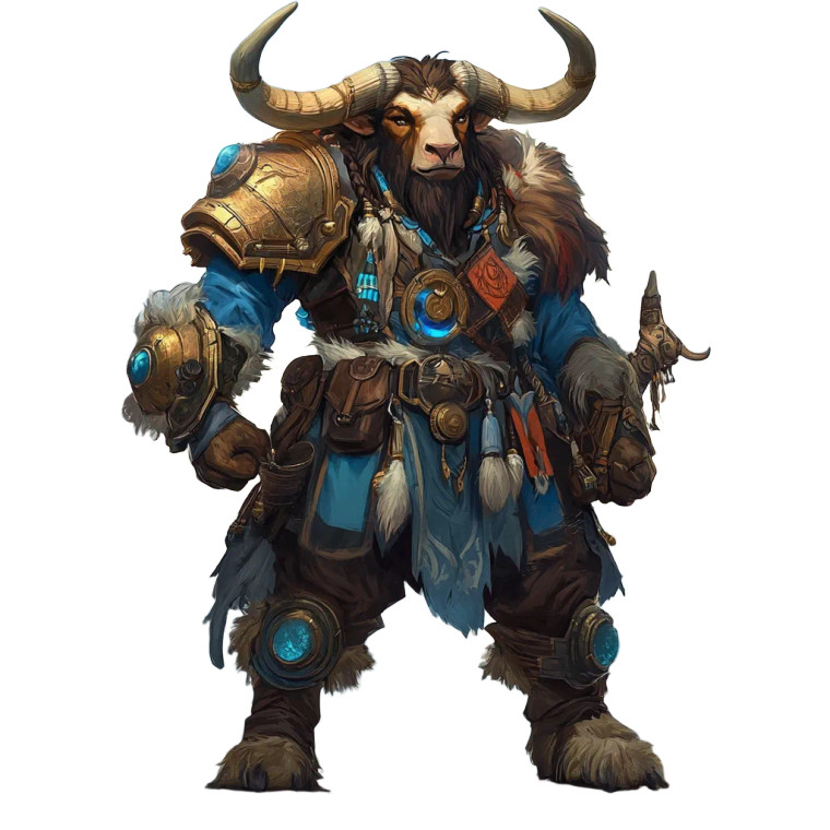 Tauren Warrior V2 Vinyl Car Decal Sticker – Waterproof & UV-Resistant 8"