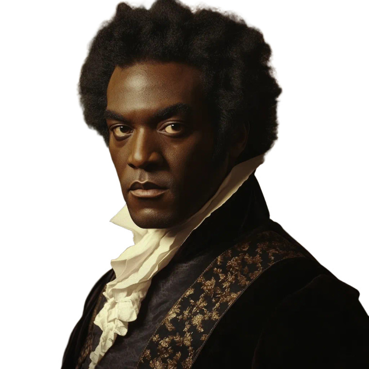 Black Beethoven Vinyl Car Decal Sticker – Waterproof & UV-Resistant 8"