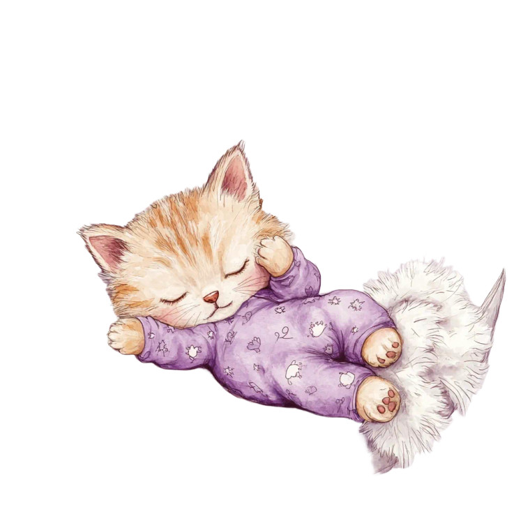 Sleepy Moon Kitty V2 Vinyl Car Decal Sticker – Waterproof & UV-Resistant 8"