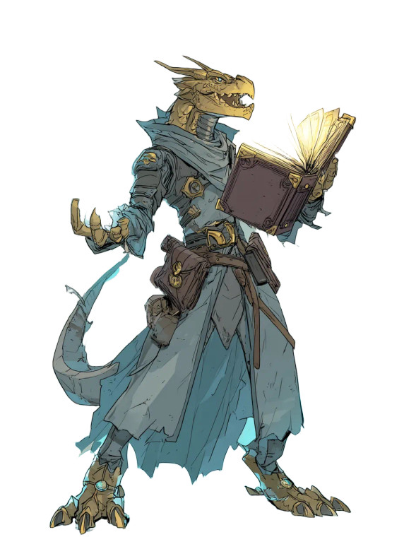 Arcana Cleric Dragonborn Vinyl Car Decal Sticker – Waterproof & UV-Resistant 8"