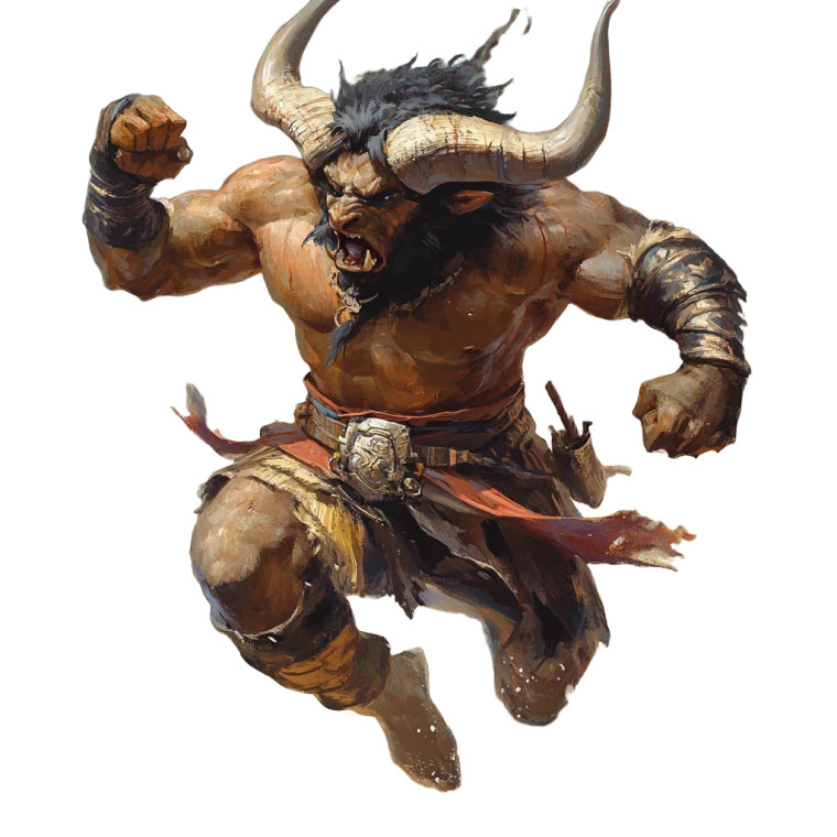 Minotaur Earthbender Vinyl Car Decal Sticker – Waterproof & UV-Resistant 8"