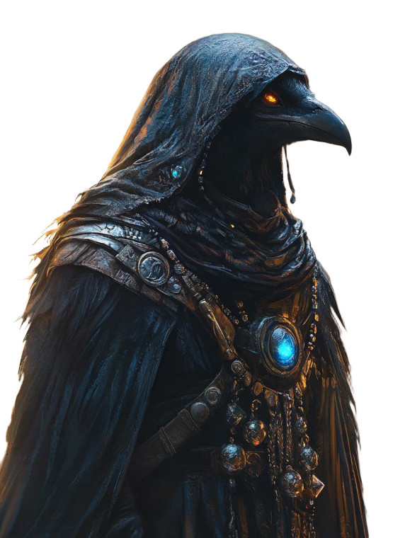 Kenku Shadow Monk Vinyl Car Decal Sticker – Waterproof & UV-Resistant 8"