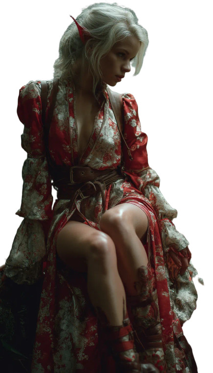 Fantasy Tiefling Photoshoot Vinyl Car Decal Sticker – Waterproof & UV-Resistant 8"