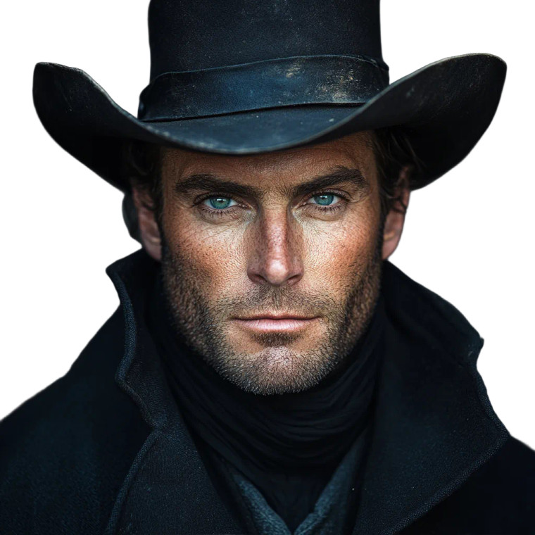 Frontier Preacher Vinyl Car Decal Sticker – Waterproof & UV-Resistant 8"