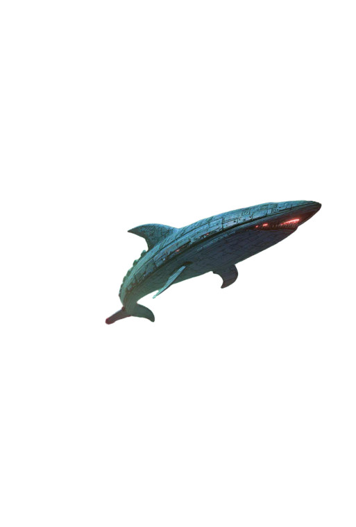 Dolphin Spaceship Nebula Vinyl Car Decal Sticker – Waterproof & UV-Resistant 8"
