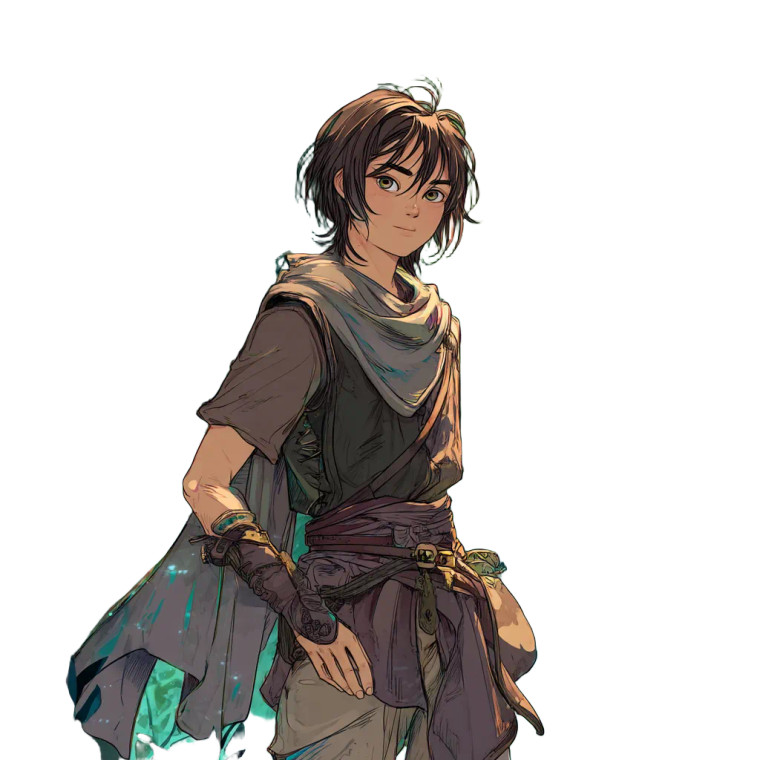 Fantasy Rpg Portrait Vinyl Car Decal Sticker – Waterproof & UV-Resistant 8"