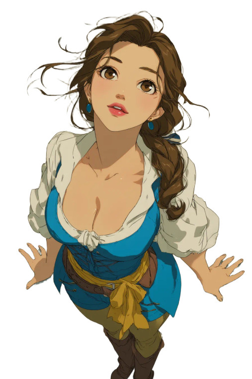 Anime Pirate Belle Vinyl Car Decal Sticker – Waterproof & UV-Resistant 8" Anime Pirate Belle Vinyl Car Decal Sticker – Waterproof & UV-Resistant 8"