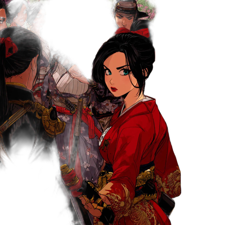 Geisha Rebellion Vinyl Car Decal Sticker – Waterproof & UV-Resistant 8"