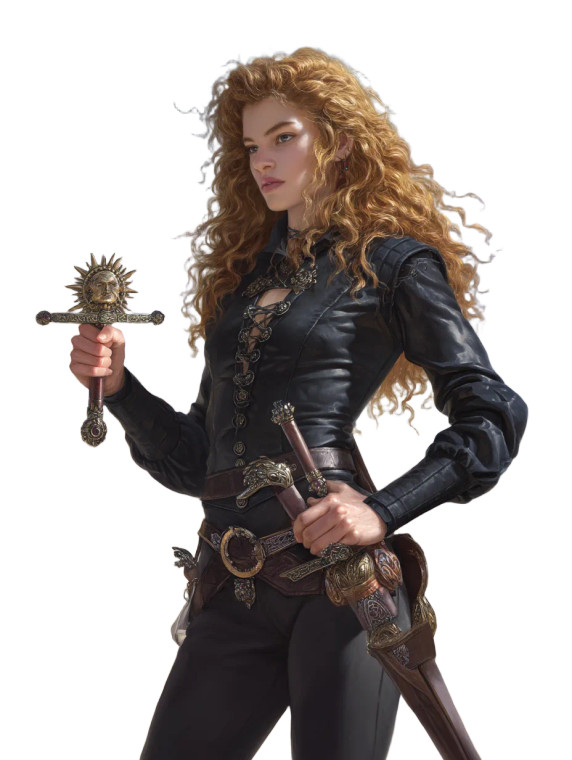 Ginger Heroine Portrait Vinyl Car Decal Sticker – Waterproof & UV-Resistant 8"