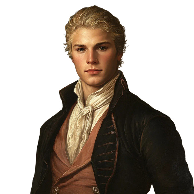 Aristocratic Young Man Vinyl Car Decal Sticker – Waterproof & UV-Resistant 8"