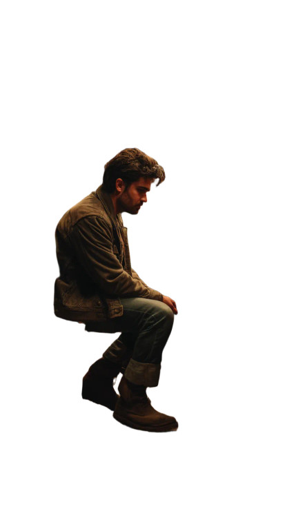 Junk Shop Contemplation Vinyl Car Decal Sticker – Waterproof & UV-Resistant 8"