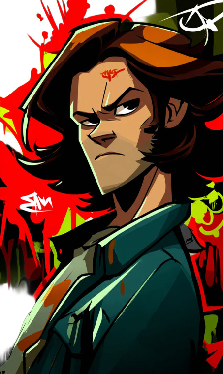 Sam Winchester Vinyl Car Decal Sticker – Waterproof & UV-Resistant 8"